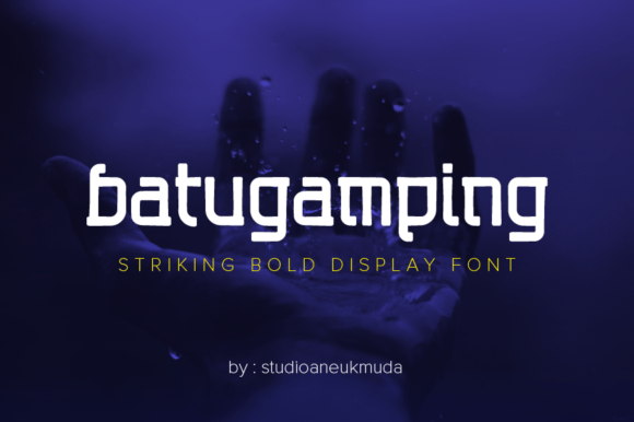 Batugamping: The Bold Display Typeface for Rugged Campaigns