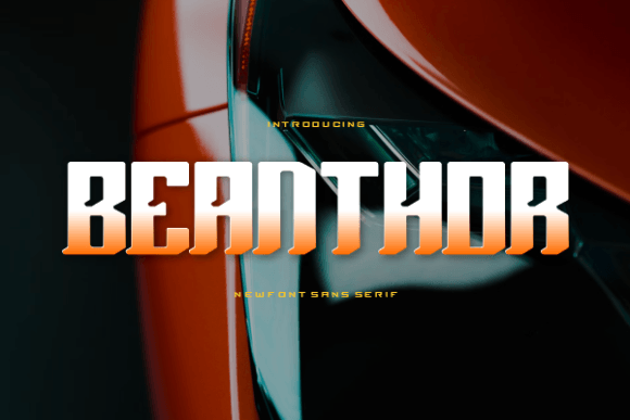 Beanthor: The Bold Display Font for Modern Brand Identity