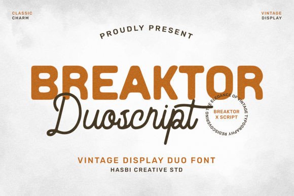 Breaktor: The Vintage Duo Font for High-Impact Campaigns