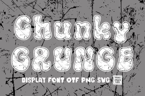 Chunky Grunge: The Vintage Display Font for Bold Branding