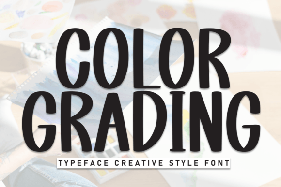 Color Grading: A Bold Display Font for Editorial Design