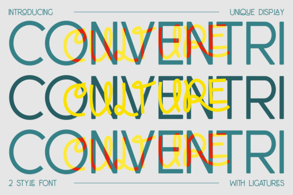 Conventri: The Modern Display Typeface for Polished Branding