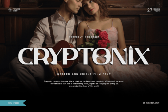 Cryptonix: The Futuristic Typeface for Bold Campaigns