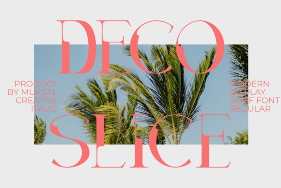 Decoslice: The Modern Display Typeface for High-Impact Campaigns
