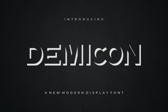 Demicon: A Bold Display Font for Modern Editorial Design