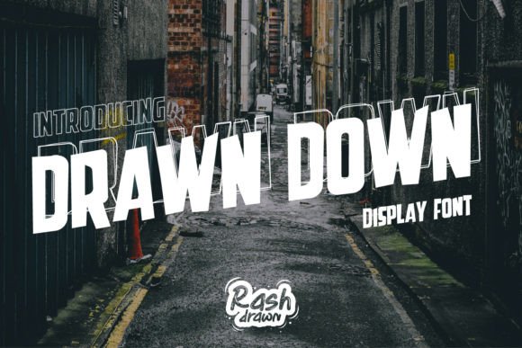 Drawn Down: The Bold Display Font for Handmade Creators