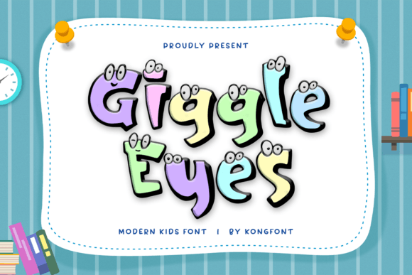 Giggle Eyes: The Playful Display Font for Kids Campaigns