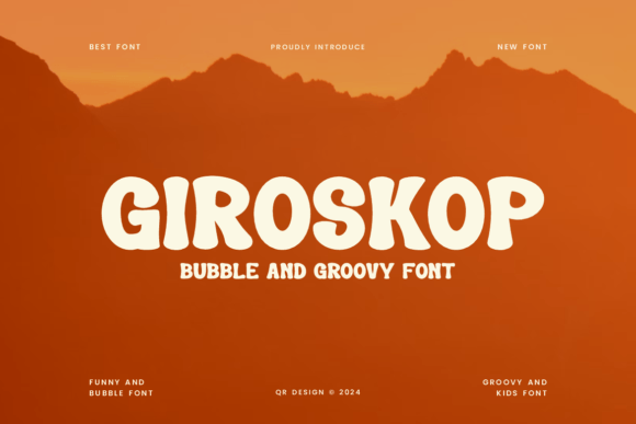 Giroskop Font for Bold Brand Identity and Logo Design