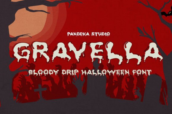 Gravella: The Ultimate Spooky Display Font for Digital Brands