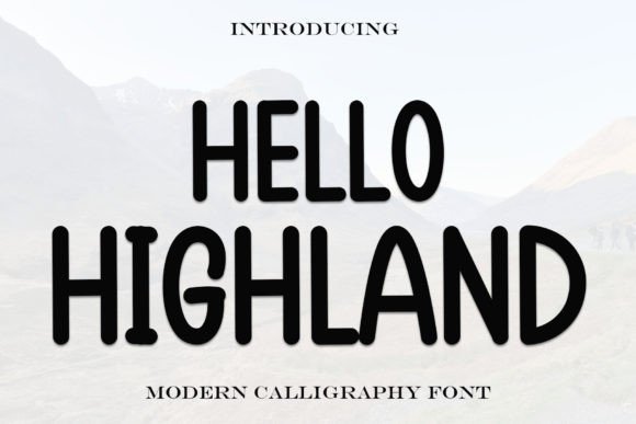 Hello Highland: The Bold Display Font for Modern Web Design