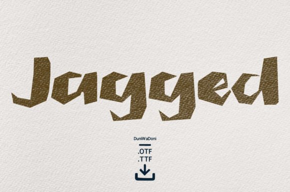 Jagged: The Unique Display Font That Elevates Small Business Branding
