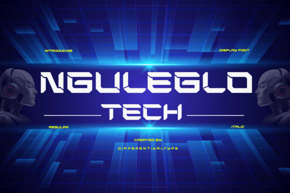 Nguleglo Tech: A Premium Display Font for Modern Branding