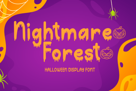 Nightmare Forest: The Spooky Display Font for Digital Halloween Brands