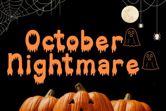 October Nightmare: Spooky Display Fonts for Halloween Branding