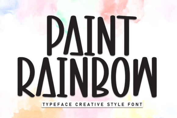 Paint Rainbow: A Vibrant Display Font for Creative Projects