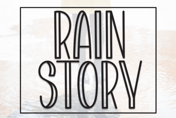 Rain Story: A Casual Display Typeface for Modern Digital Brands