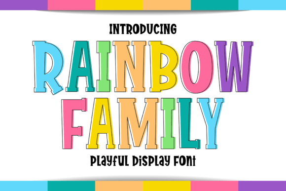 Rainbow Family: The Elegant Display Font for Handmade Creators