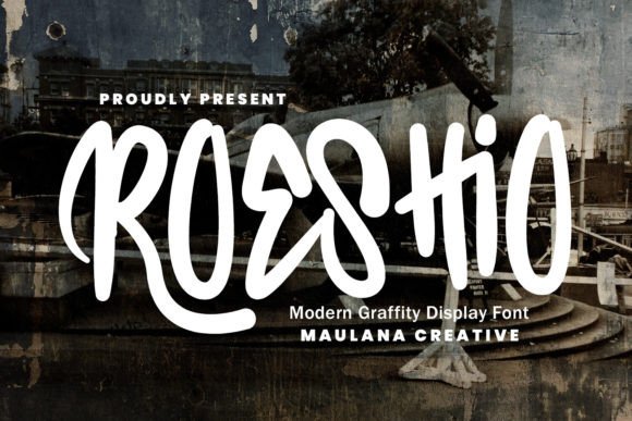 Roeshio: A Bold Graffiti Display Font for Edgy Web Design
