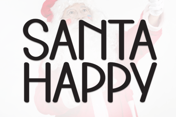 Santa Happy: The Perfect Handwritten Display Font for Crafters