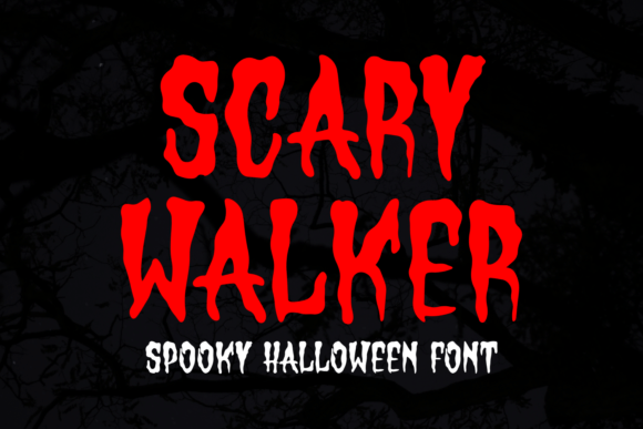 Scary Walker: The Spooky Display Typeface for Digital Horror Brands