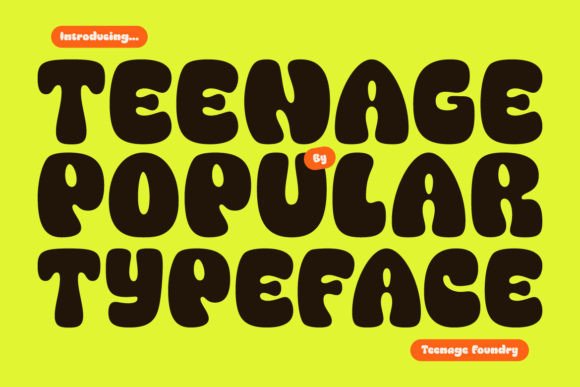 Tenage Popular: The Modern Retro Typeface for Bold Editorial Design