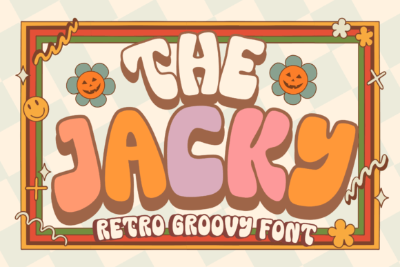The Jacky: A Retro Groovy Display Font for Creative Makers