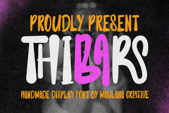 Thibars: A Playful Display Typeface for Creative Makers