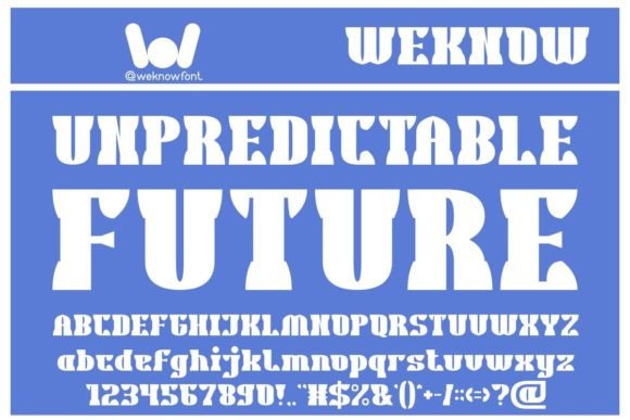 Unpredictable Future: A Modern Display Typeface for Bold Campaigns