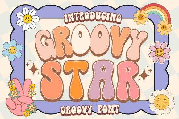 Upgrade Your Brand Identity with the Groovy Star Typeface