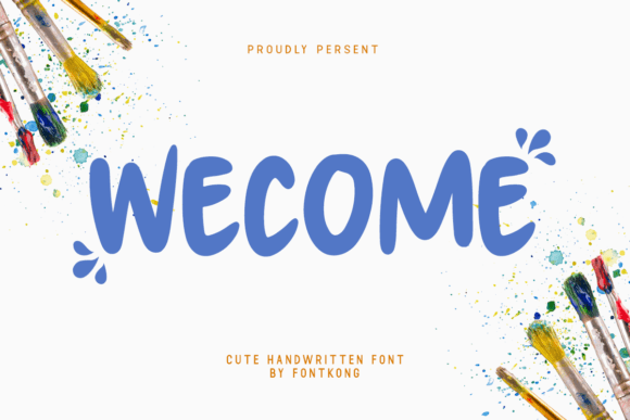 Wecome: A Playful Display Typeface for Creative Makers